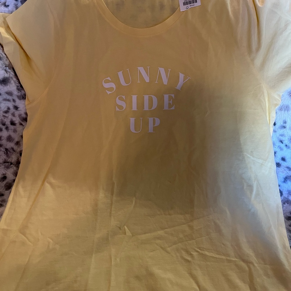 Women’s XL NWT J Crew sunny side up  tshirt